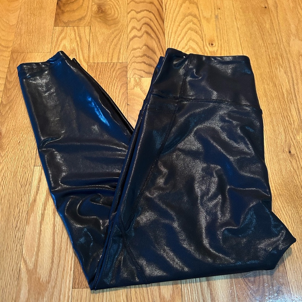 Old Navy Shiny Black Leggings